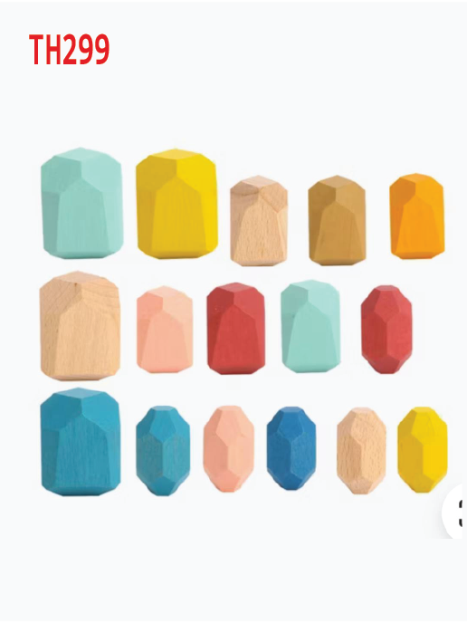 WOODEN STACKING STONES