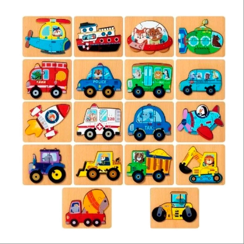 Փայտե փազլ մեքենաներ